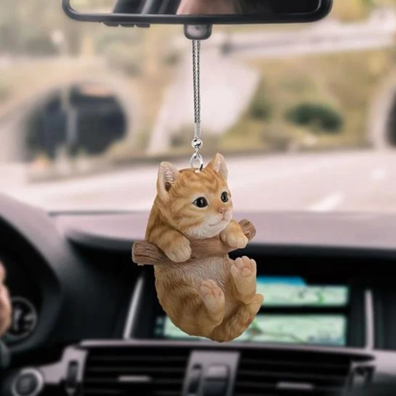 Car Accessories Mirror Hanging - Car Pendant Mini Cat Dog Hanging