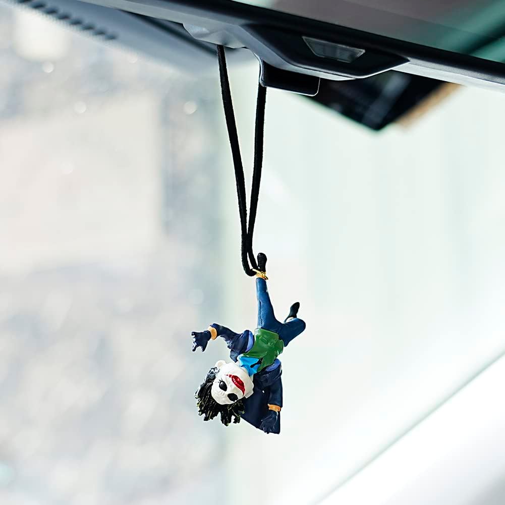 Car Accessories Mirror Hanging - Cute Clown Car Hanging Ornament, Kawaii