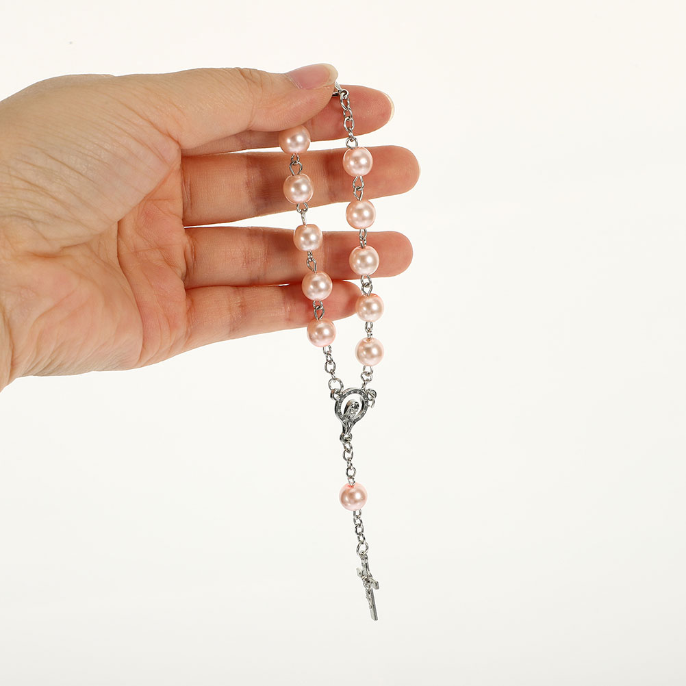 2Pcs Car Rosary Cross Pendant  - Car Accessories Mirror Hanging review and price