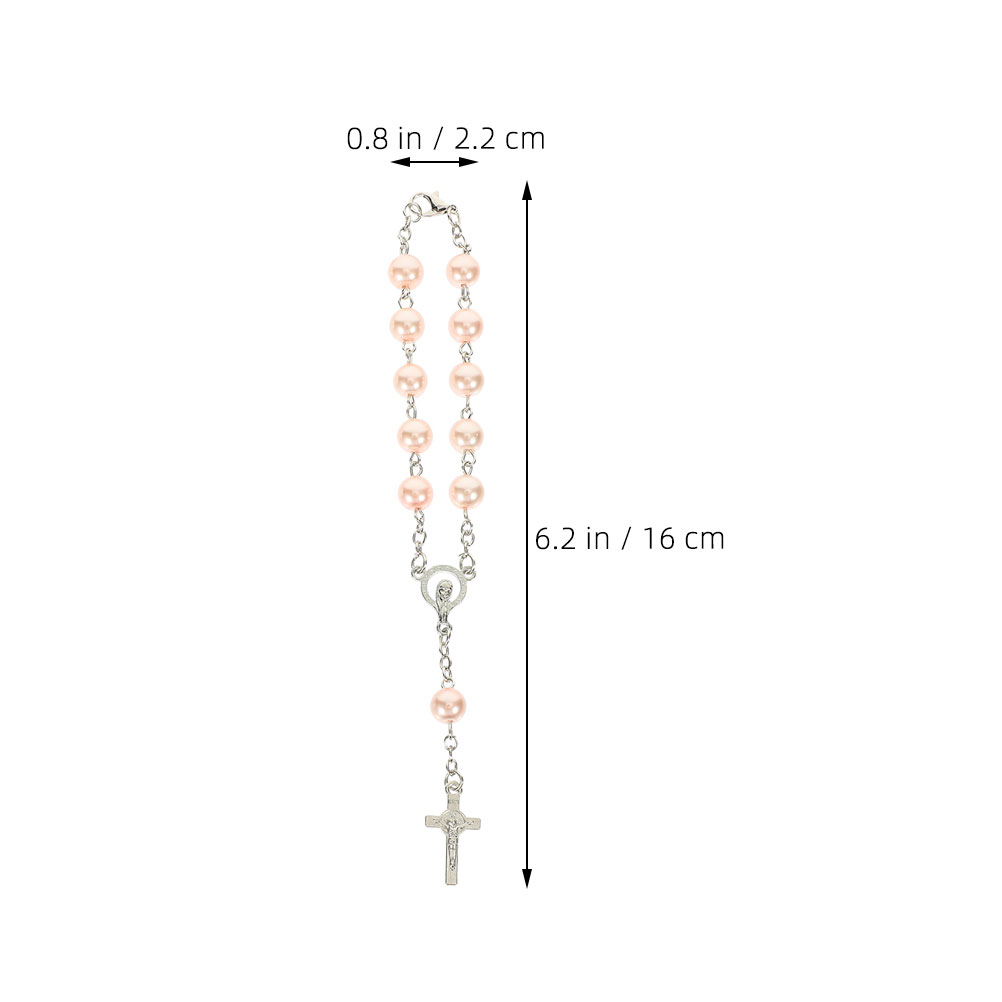 2Pcs Car Rosary Cross Pendant  - Car Accessories Mirror Hanging review and price