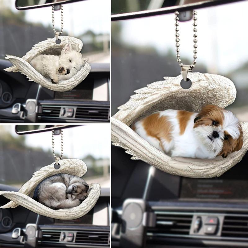 1*Creative Sleeping Angel Wing - Car Accessories Mirror Hanging review and price