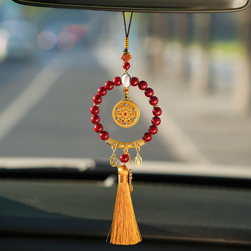 1pc Ping An Ruyi Tassel Style  - Car Accessories Mirror Hanging review and price