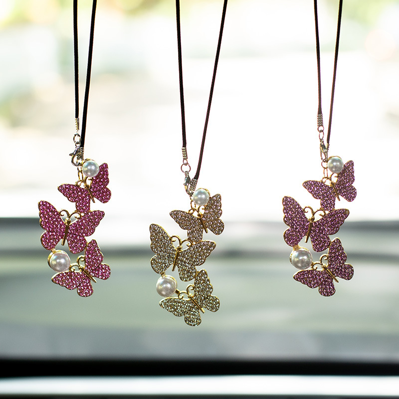 Butterfly Car Hanging Pendant  - Car Accessories Mirror Hanging review and price