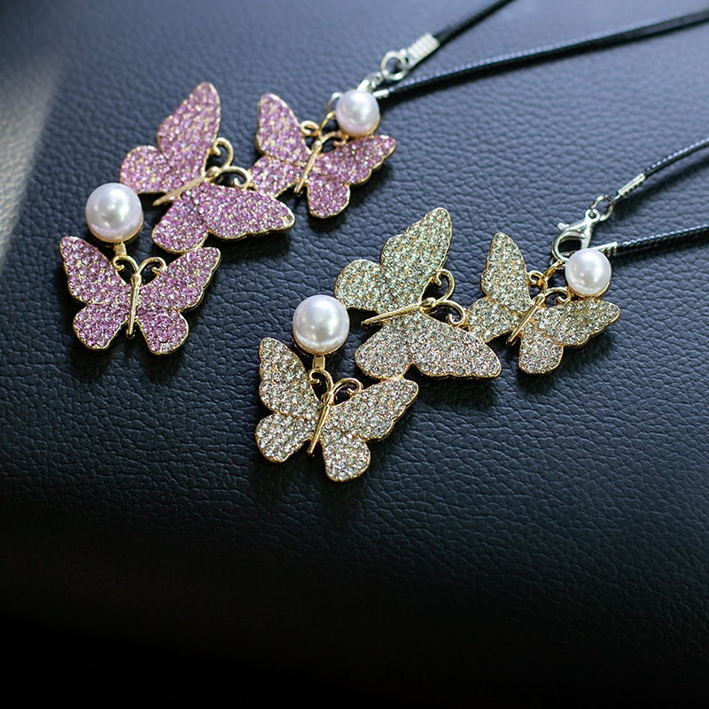 Butterfly Car Hanging Pendant  - Car Accessories Mirror Hanging review and price