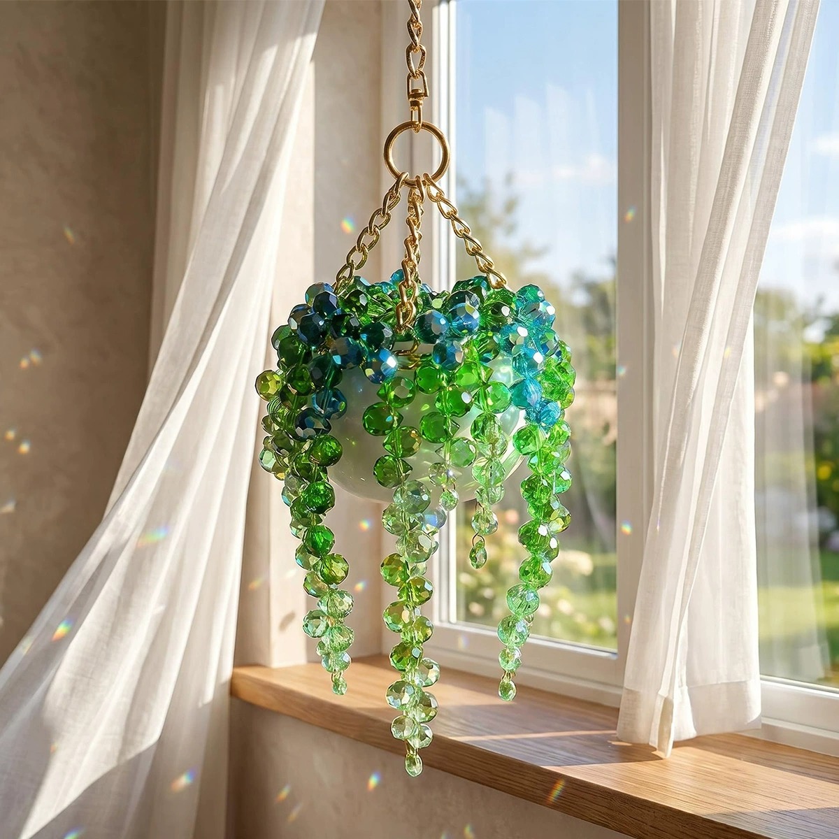 Handmade Crystal Bead Trailing - Car Accessories Mirror Hanging review and price