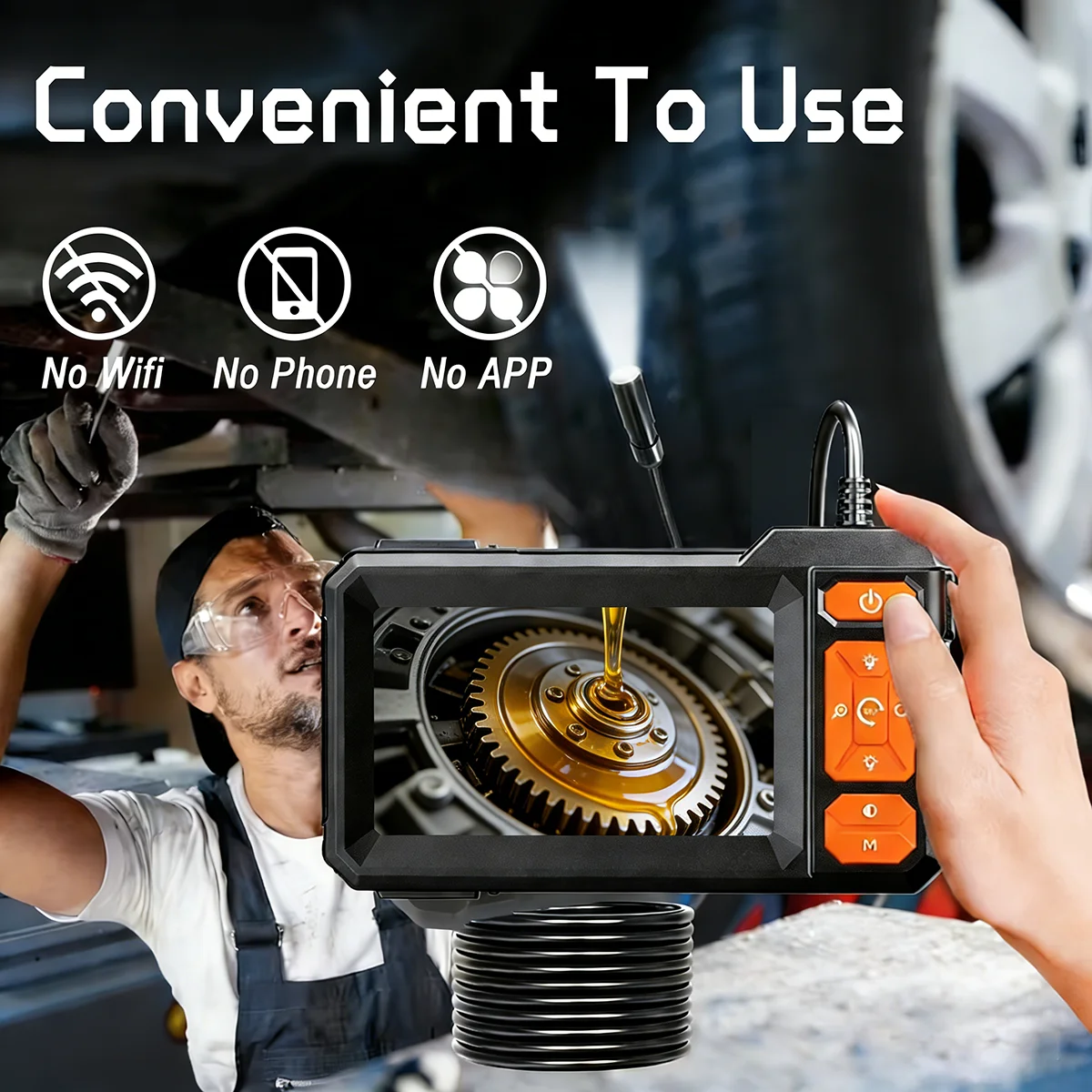 Endoscope Camera 1080P 8mm Sin - Car Accessories Mirror Hanging review and price